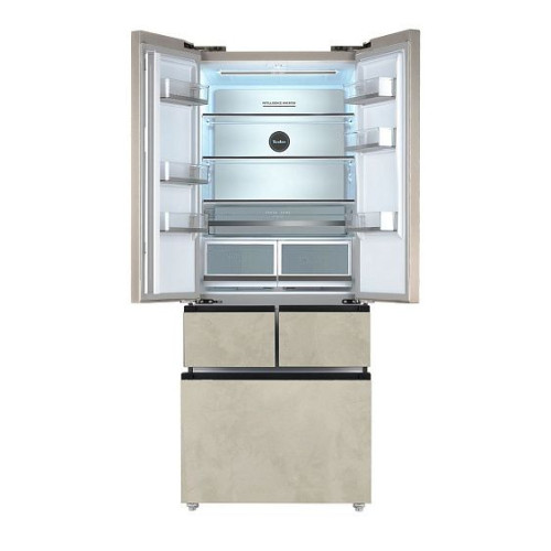 Холодильник TESLER RFD-427BI Marble Beige