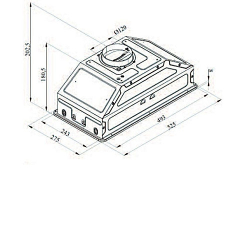 Вытяжка DARINA Built in M605B