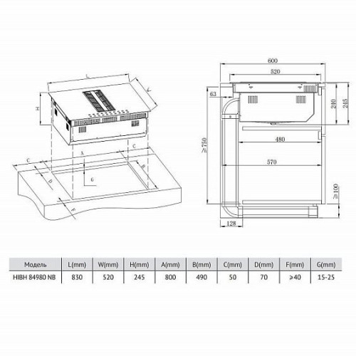 Варочная поверхность KORTING HIBH 84980 NB