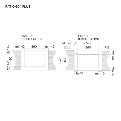 Варочная поверхность ELICA RATIO 604 PLUS BL (PRF0183903)