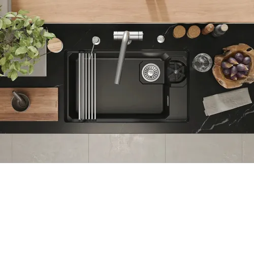 Кухонная мойка GRANULA 7309RU шварц