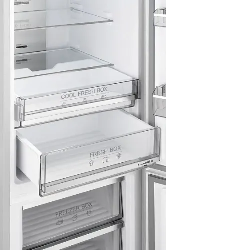 Холодильник WEISSGAUFF WRK 2000 Total NoFrost Inverter White Rock Glass