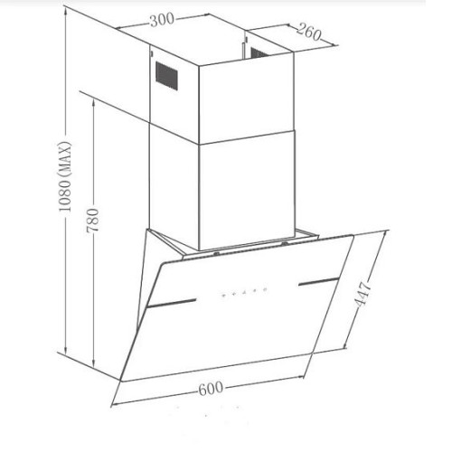Вытяжка MEFERI AIRBOX60WH ULTRA