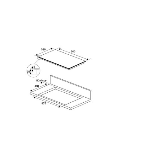 Варочная поверхность BERTAZZONI P905I2M30NV