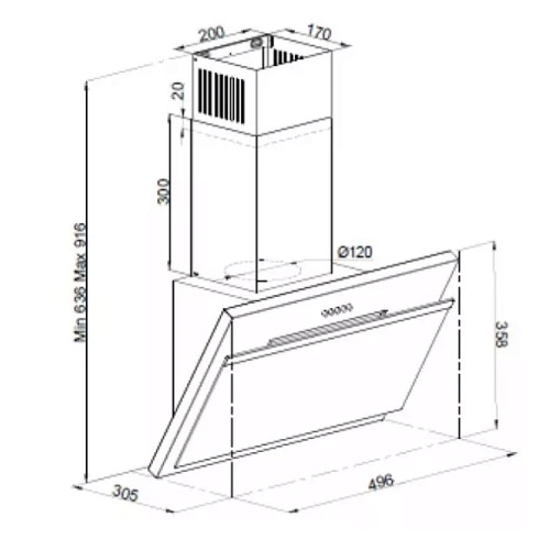 Вытяжка SIMFER 8550SM
