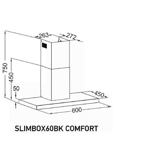 Вытяжка MEFERI SLIMBOX60BK COMFORT
