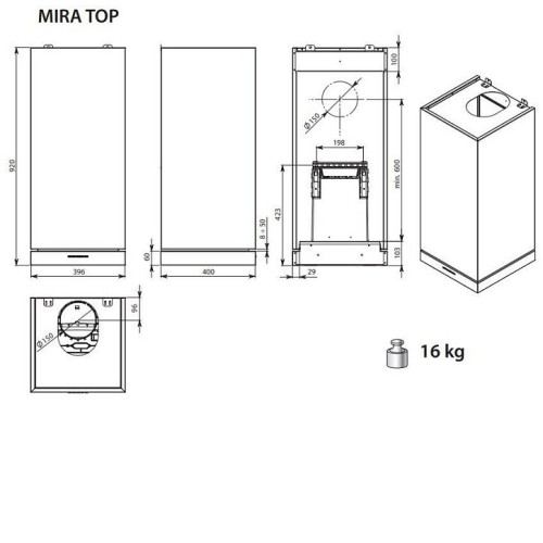 Вытяжка FALMEC MIRA PLUS 40