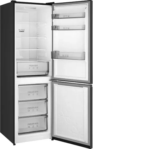 Холодильник WEISSGAUFF WRK 185 Total NoFrost Inverter Black Inox