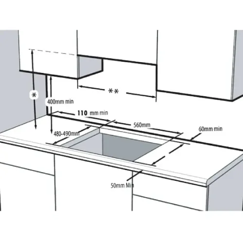 Варочная поверхность HOTPOINT-ARISTON HGS 62FD/BK