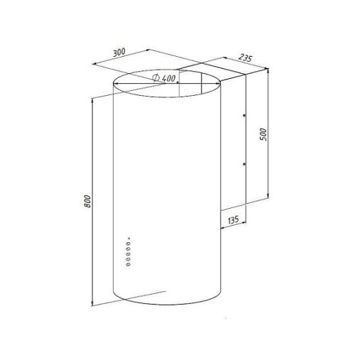 Вытяжка AKPO Balmera WK-4 WL 40 черный