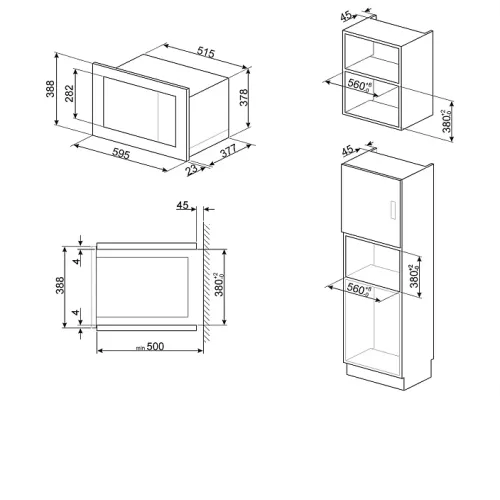 Микроволновая печь SMEG FMI125G