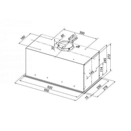 Вытяжка KONIGIN Checkbox Inox 60