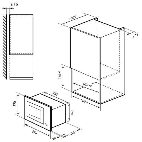Микроволновая печь Lex BIMO 20.01 GREY