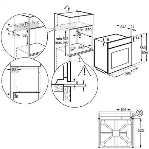 Духовой шкаф ELECTROLUX EOD5F71X