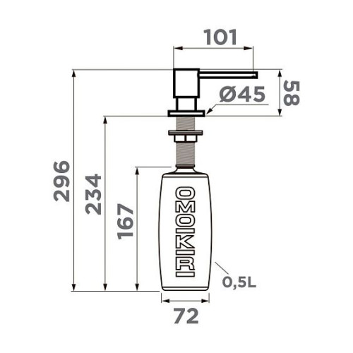 Дозатор OMOIKIRI OM-03-BN (4995040)