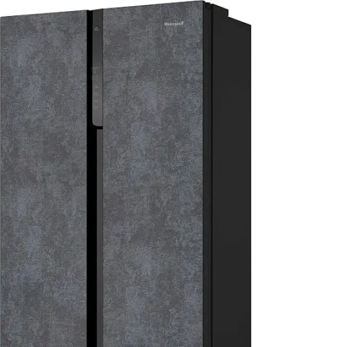 Холодильник WEISSGAUFF WSBS 500 Inverter NoFrost Rock Glass