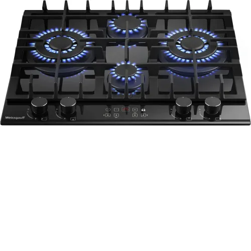 Варочная поверхность WEISSGAUFF HGG 642 BGH Double Wok Timer