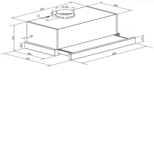 Вытяжка WEISSGAUFF Tel 06 1M BE