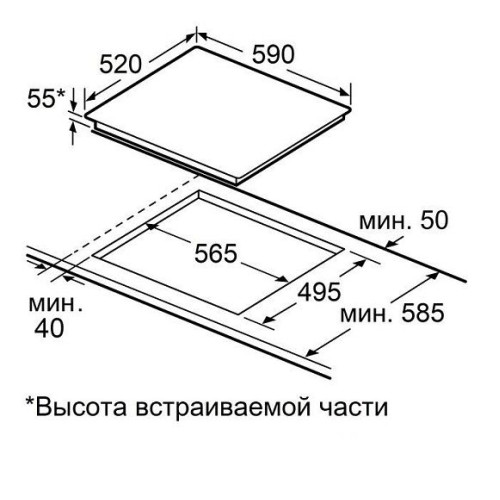 Варочная поверхность MAUNFELD CVI594SB2BKF Inverter
