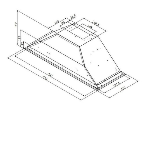 Вытяжка HOTPOINT-ARISTON HPAE 52FLS X