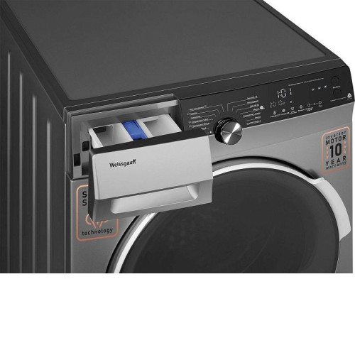 Стиральная машина WEISSGAUFF WM 59412 DC Inverter Steam Silver