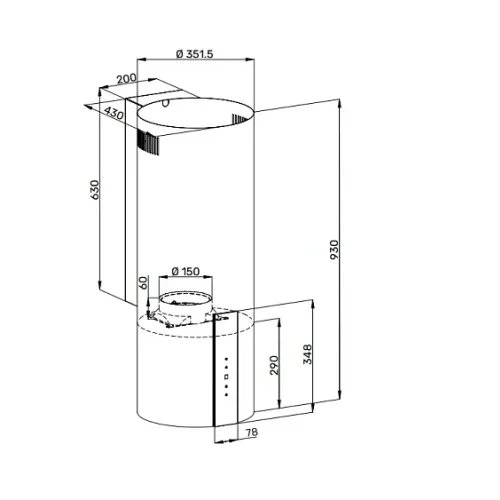 Вытяжка KUPPERSBERG WL-MOTUBA 35 B