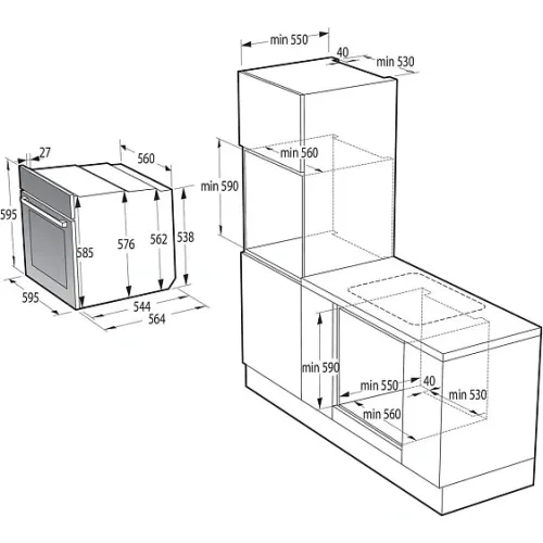 Духовой шкаф GORENJE BFS6148B