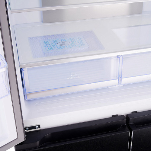 Холодильник TESLER RCD-545I BLACK GLASS