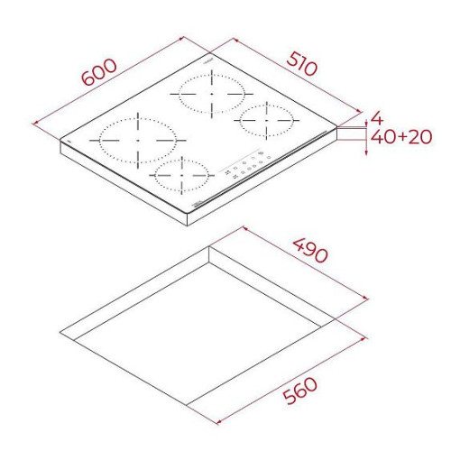 Варочная поверхность TEKA TBC 64010 TTC BLACK (112550014)