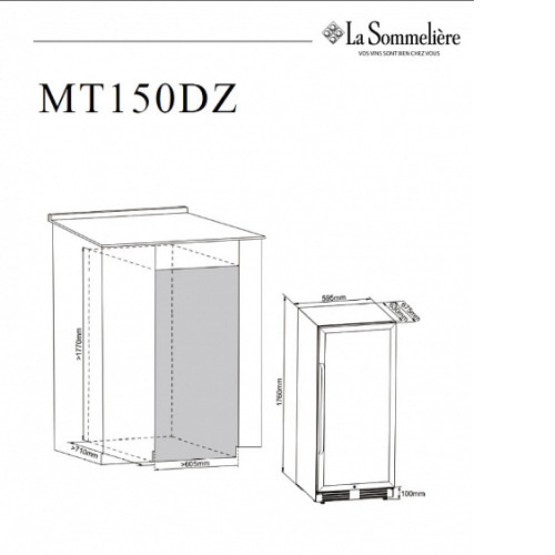 Винный шкаф LA SOMMELIERE MT150DZ