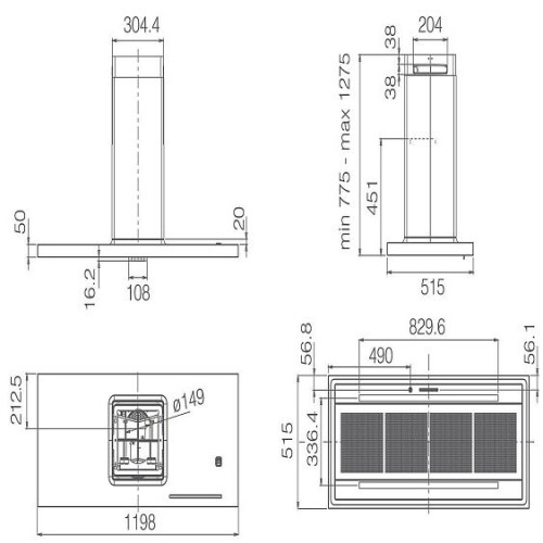 Вытяжка ELICA BIO ISLAND BLRO/A/120X53 ROVERE (PRF0200563)