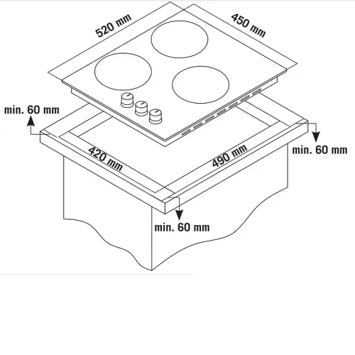 Варочная поверхность SIMFER H45H35S516