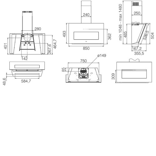 Вытяжка ELICA BLOOM BL/A/85 (PRF0164459A)